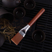Ķīniešu stila tējas tīrīšanas birste Masīvkoka rokturis Tējas ceremonijas piederumi Tīrīšanas rīks Neilona galviņa tējas mākslas birste ZC373