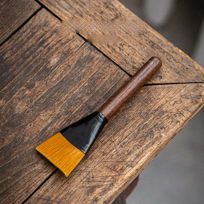 Teakefe hajhullás elleni vízforraló toll teáskészlet nejlon teakefe Kungfu teaszertartási teáskészlet Alkatrészek Tea Pet Tea tálca kefe ZC378