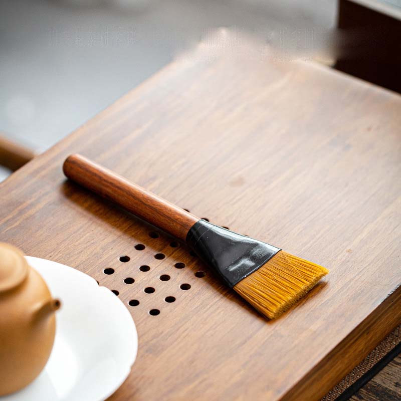 Teakefe hajhullás elleni vízforraló toll teáskészlet nejlon teakefe Kungfu teaszertartási teáskészlet Alkatrészek Tea Pet Tea tálca kefe ZC378