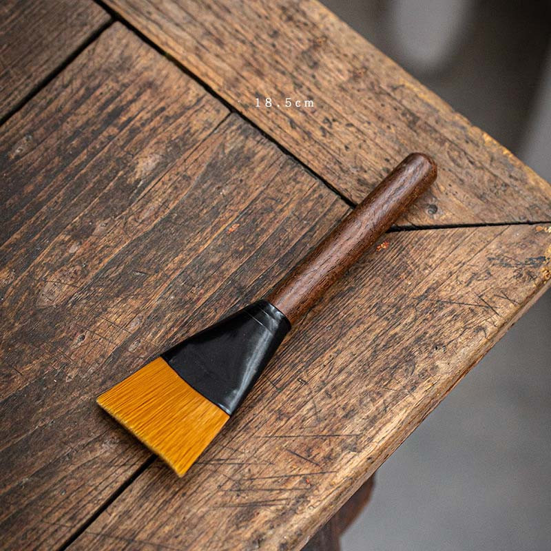 Teakefe hajhullás elleni vízforraló toll teáskészlet nejlon teakefe Kungfu teaszertartási teáskészlet Alkatrészek Tea Pet Tea tálca kefe ZC378