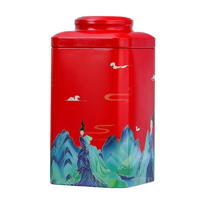 Kvadrātveida plūmju tējas kastīte Tējas trauks Uzkodu uzglabāšanas kastīte Metāla konfekšu kārbas Vintage virtuves hermētiski noslēgta kārba Ķīniešu stila tējas kaste