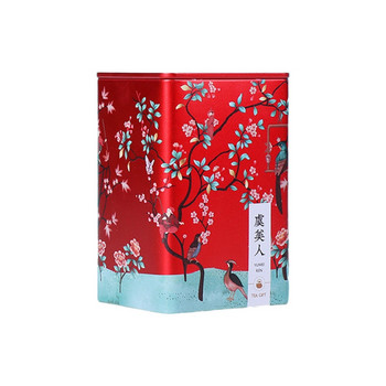 Кутия за чай в китайски стил Влагоустойчив железен контейнер Винтидж кухненска кутия за съхранение Консерви за съхранение на захар Буркан за бисквитки