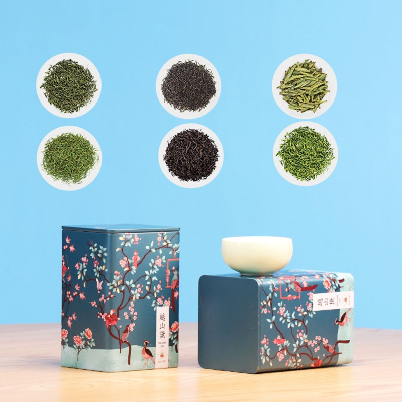 Ķīniešu stila tējas kārba Mitrumizturīgs dzelzs trauks Vintage virtuves uzglabāšanas kaste Cukura turētāja kannas Cepumu burka