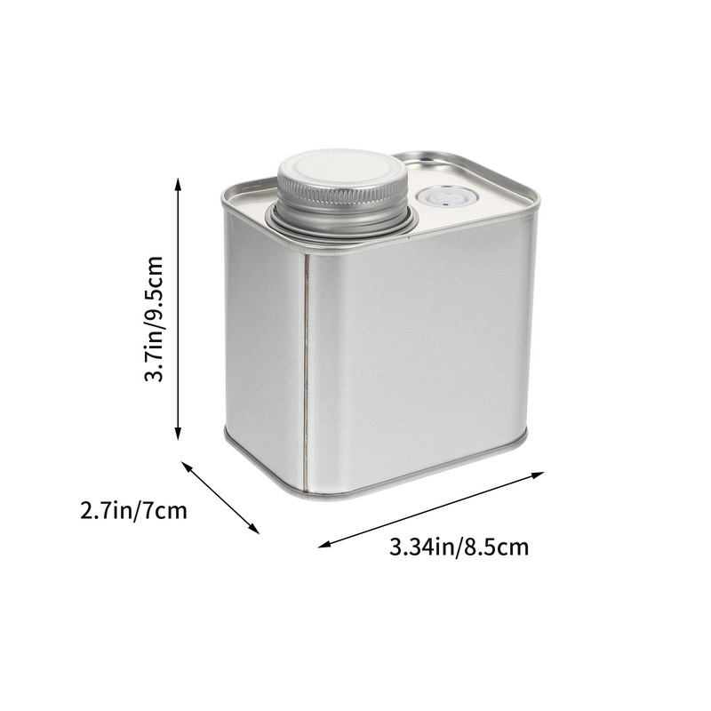 Tējas kannas kārbas uzglabāšanas trauks metāla skārda virtuve Caddyjar pupiņu burkas kafijas skārda kaste nerūsējošais tērauds