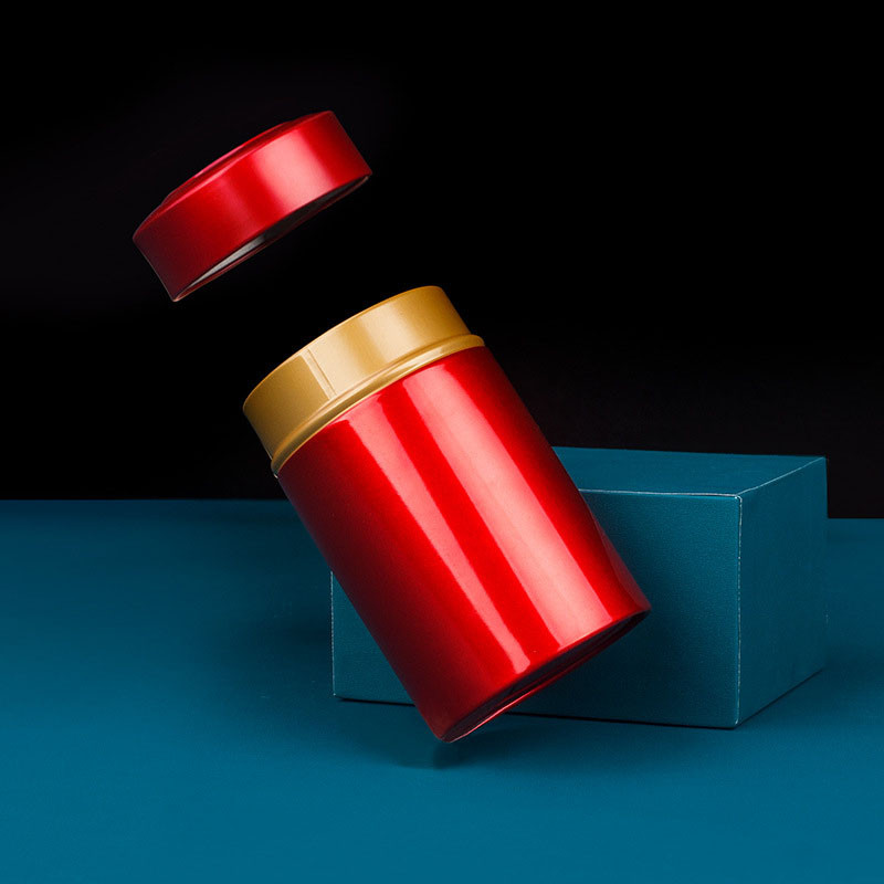 Nešiojami metaliniai arbatos indeliai 50 g skardinės arbatos laikymo arbatos skardinės talpyklos palaidiems sausiems arbatos lapams