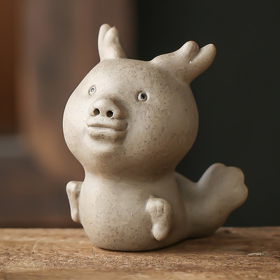 Rupja keramika 12 zodiaka pirkstu galiņi, mini tēja, mājdzīvnieks, mīlošs dzīvnieks, skulptūra, tēja, figūriņa, rotājumi, tējas servīzes dekorēšanas piederumi.