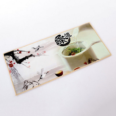 Kinų klasikinis arbatos rankšluostis zomšinis dažymas sugeriantis skuduras, sutirštintas stalo valymo audinys, buitinis valymo įrankis virtuvės rankšluostis