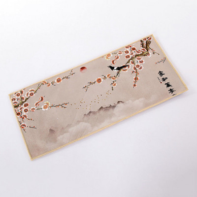 Kinų klasikinis arbatos rankšluostis zomšinis dažymas sugeriantis skuduras, sutirštintas stalo valymo audinys, buitinis valymo įrankis virtuvės rankšluostis