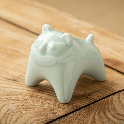 Keramika Dzīvnieku statuja tējas galda dekorēšana Ķīniešu mīlīga tēja mājdzīvnieku rotājumi rakstāmgalds galds ar rokām darināti amatniecības izstrādājumi tējas servīzes piederumi