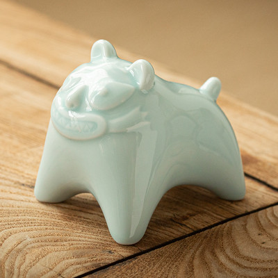 Keramika Dzīvnieku statuja tējas galda dekorēšana Ķīniešu mīlīga tēja mājdzīvnieku rotājumi rakstāmgalds galds ar rokām darināti amatniecības izstrādājumi tējas servīzes piederumi