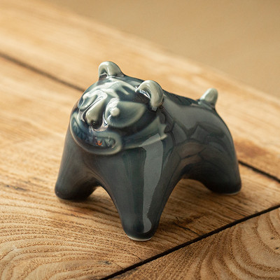 Keramika Dzīvnieku statuja tējas galda dekorēšana Ķīniešu mīlīga tēja mājdzīvnieku rotājumi rakstāmgalds galds ar rokām darināti amatniecības izstrādājumi tējas servīzes piederumi