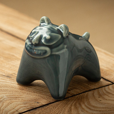 Keramika Dzīvnieku statuja tējas galda dekorēšana Ķīniešu mīlīga tēja mājdzīvnieku rotājumi rakstāmgalds galds ar rokām darināti amatniecības izstrādājumi tējas servīzes piederumi