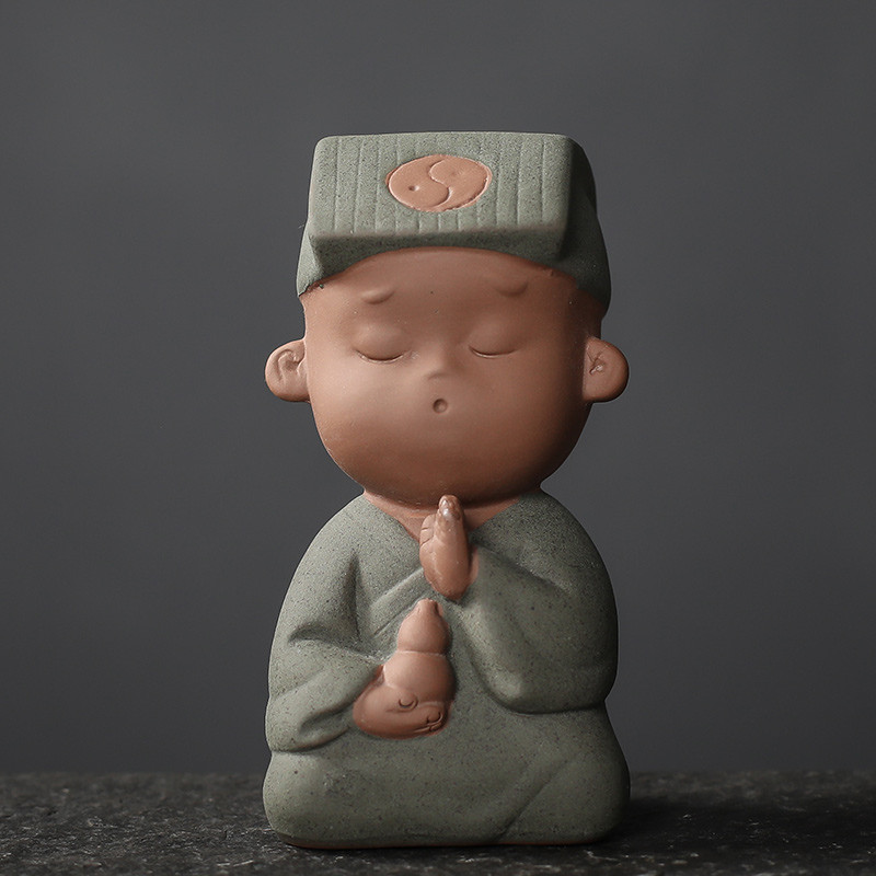 1GB ķīniešu roku darbs purpursarkanā māla tēja mājdzīvnieks jauka figūriņa, rotājumi Boutique tējas servīzes dekorācijas aksesuāri darbvirsmas amatniecība