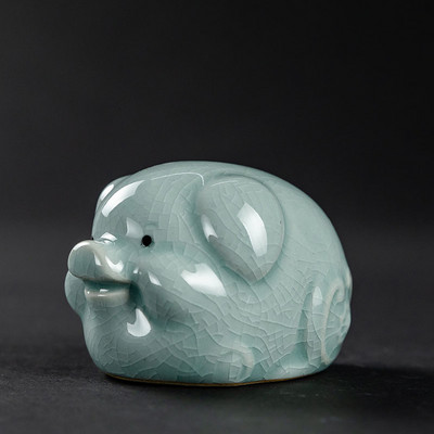 Zodiaka zīmes Dzīvnieku modele Statuja Seladona Tēja Mājdzīvnieks Roku darbs Mājas dārza Dekors Amatniecība Darbvirsmas Ornaments Tējas ceremonijas piederumi