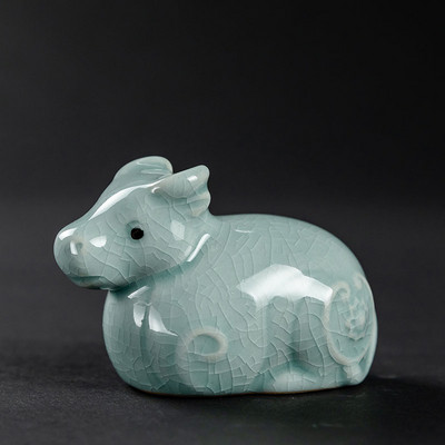 Zodiaka zīmes Dzīvnieku modele Statuja Seladona Tēja Mājdzīvnieks Roku darbs Mājas dārza Dekors Amatniecība Darbvirsmas Ornaments Tējas ceremonijas piederumi