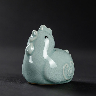 Zodiaka zīmes Dzīvnieku modele Statuja Seladona Tēja Mājdzīvnieks Roku darbs Mājas dārza Dekors Amatniecība Darbvirsmas Ornaments Tējas ceremonijas piederumi