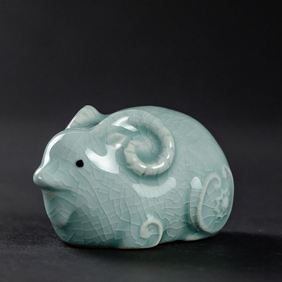 Zodiaka zīmes Dzīvnieku modele Statuja Seladona Tēja Mājdzīvnieks Roku darbs Mājas dārza Dekors Amatniecība Darbvirsmas Ornaments Tējas ceremonijas piederumi