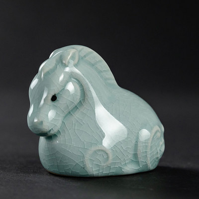 Zodiaka zīmes Dzīvnieku modele Statuja Seladona Tēja Mājdzīvnieks Roku darbs Mājas dārza Dekors Amatniecība Darbvirsmas Ornaments Tējas ceremonijas piederumi