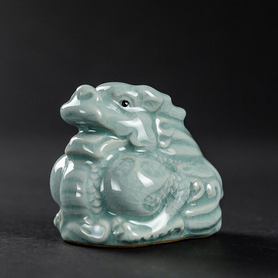 Zodiaka zīmes Dzīvnieku modele Statuja Seladona Tēja Mājdzīvnieks Roku darbs Mājas dārza Dekors Amatniecība Darbvirsmas Ornaments Tējas ceremonijas piederumi