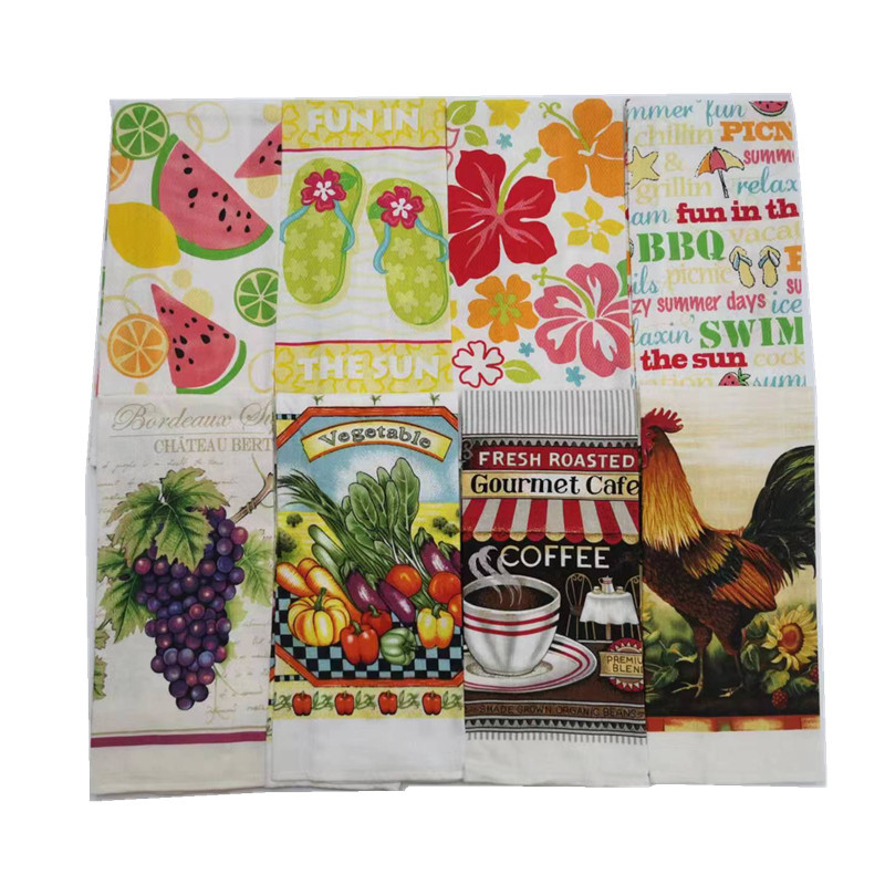 1vnt., 38x65 cm plonas kepimo vakarietiškas maistas amerikietiško stiliaus virtuvės spausdinimui arbatos rankšluostis, servetėlės padengimo audinys