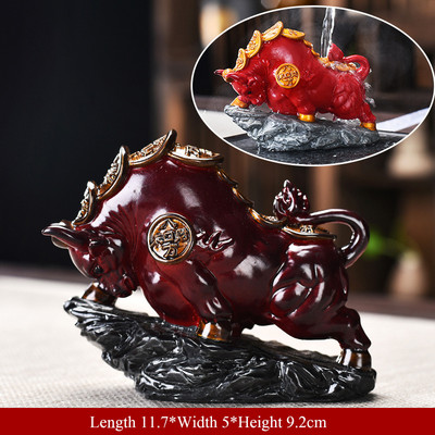 Radoša krāsu maiņa tēja Pet Bull tējas komplekts Dekorācijas krāsas maiņa karstā ūdens ceremonijā tējas dzīvnieks