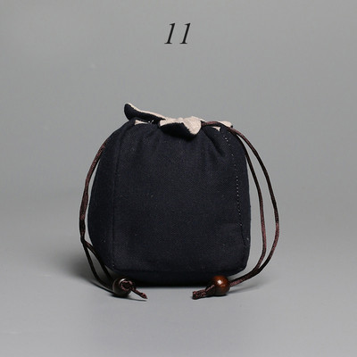 Sutirštintas medvilninis laikymo maišelis Kelioninis krepšys Taivano medžiaginis maišelis arbatos rinkinys arbatinuko medžiaginis maišelis Vidutinio dydžio arbatinuko medžiaginis maišelis Daugiafunkcis