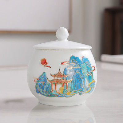 Utazási hordozható kávé légmentesen záródó tégelyek Kerámia teászacskó tárolódoboz Gabonatartó Teásasztal kellékek Konyhai tárolási tartozékok