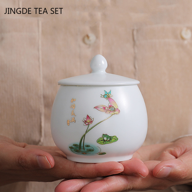 Utazási hordozható kávé légmentesen záródó tégelyek Kerámia teászacskó tárolódoboz Gabonatartó Teásasztal kellékek Konyhai tárolási tartozékok