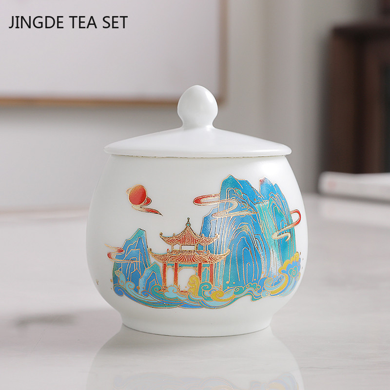 Utazási hordozható kávé légmentesen záródó tégelyek Kerámia teászacskó tárolódoboz Gabonatartó Teásasztal kellékek Konyhai tárolási tartozékok