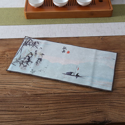 Kínai stílusú teaszalvéták Nedvszívó háztartási kung fu agyag teakendő tea kiegészítők