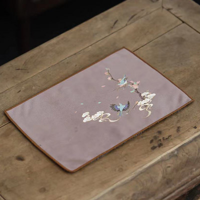 Krāsota dvieļu uzsūcoša lupata, sabiezināta galda tīrīšanas lupatiņa Augstākās klases tējas komplekta piederumi Galda paklājiņi Profesionāla lupata