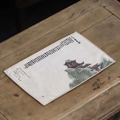 Krāsota dvieļu uzsūcoša lupata, sabiezināta galda tīrīšanas lupatiņa Augstākās klases tējas komplekta piederumi Galda paklājiņi Profesionāla lupata