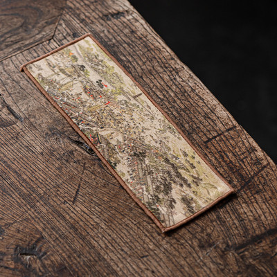 Ķīniešu krāsots biezs tējas dvielis, īpaši absorbējošs augstas klases tējas komplekta piederums galda paklājiņi Profesionāls lupatu tējas salvešu tīrīšanas rīks