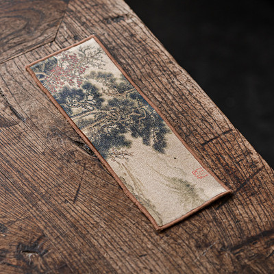 Ķīniešu krāsots biezs tējas dvielis, īpaši absorbējošs augstas klases tējas komplekta piederums galda paklājiņi Profesionāls lupatu tējas salvešu tīrīšanas rīks