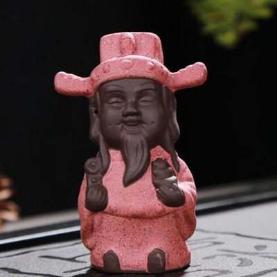 Κεραμικό Buddha Monk Tea Pet Χειροποίητα Χειροτεχνήματα Μωβ Πηλός Μικρός Μοναχός Διακόσμηση Δίσκου τσαγιού Αξεσουάρ Τσάι Στολίδια