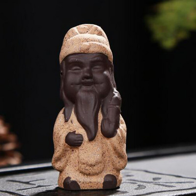 Κεραμικό Buddha Monk Tea Pet Χειροποίητα Χειροτεχνήματα Μωβ Πηλός Μικρός Μοναχός Διακόσμηση Δίσκου τσαγιού Αξεσουάρ Τσάι Στολίδια