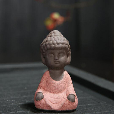 Κεραμικό Buddha Monk Tea Pet Χειροποίητα Χειροτεχνήματα Μωβ Πηλός Μικρός Μοναχός Διακόσμηση Δίσκου τσαγιού Αξεσουάρ Τσάι Στολίδια