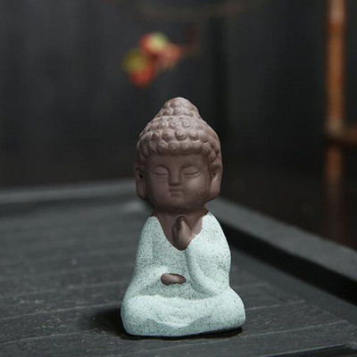 Κεραμικό Buddha Monk Tea Pet Χειροποίητα Χειροτεχνήματα Μωβ Πηλός Μικρός Μοναχός Διακόσμηση Δίσκου τσαγιού Αξεσουάρ Τσάι Στολίδια