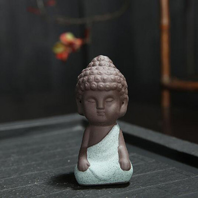 Κεραμικό Buddha Monk Tea Pet Χειροποίητα Χειροτεχνήματα Μωβ Πηλός Μικρός Μοναχός Διακόσμηση Δίσκου τσαγιού Αξεσουάρ Τσάι Στολίδια