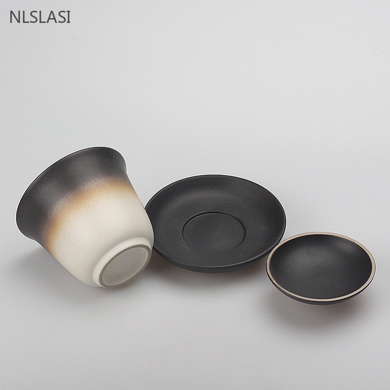 170ml Μαύρη αγγειοπλαστική Κινεζική Gaiwan Wedding Ceramic Tea Infuser Οικιακή πορσελάνη σετ τσαγιού Χειροποίητο φλυτζάνι τσαγιού με καπάκι