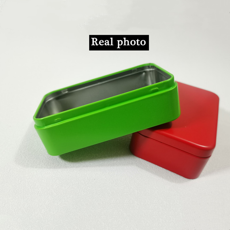 Tējas aizzīmogotā kastīte Tējas trauku uzglabāšanas trauks Skārda kārbiņa Kvadrātveida konfekšu kanniņa Vintage tējas kastīte virtuves tējai Kafija Cukurs