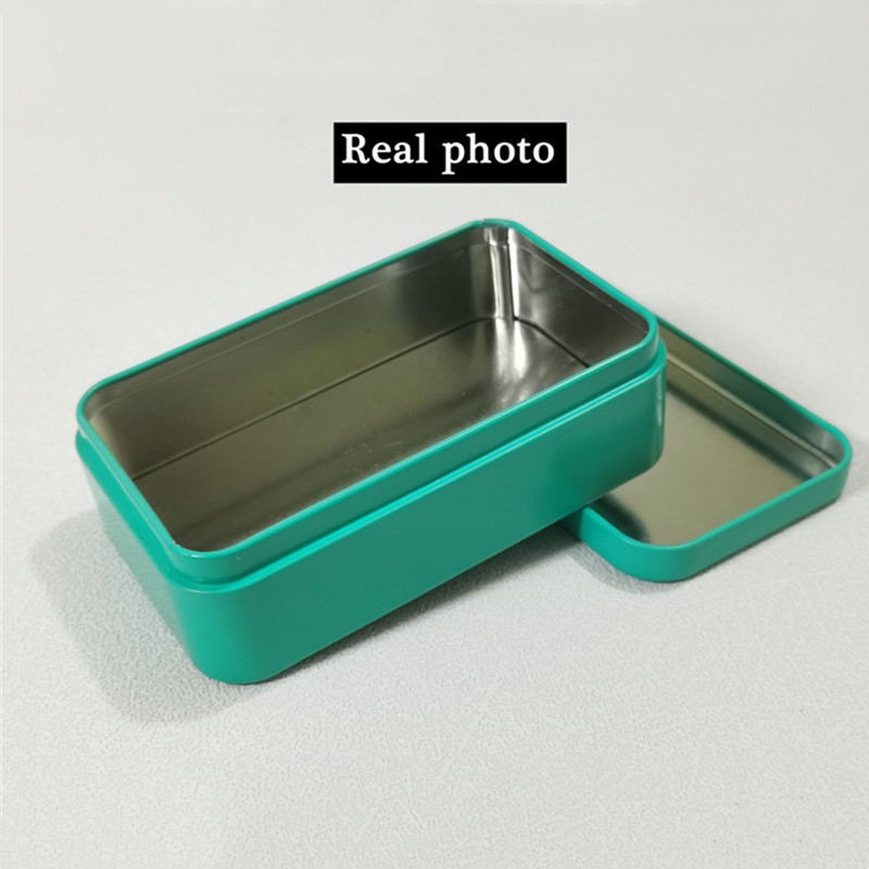 Tējas aizzīmogotā kastīte Tējas trauku uzglabāšanas trauks Skārda kārbiņa Kvadrātveida konfekšu kanniņa Vintage tējas kastīte virtuves tējai Kafija Cukurs