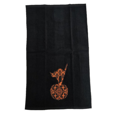 1vnt., 39x64 cm moliūgo kaukolė, spausdinta Helovino vakarėlio dovana, medvilninė valymo šluostė virtuvės rankšluostis