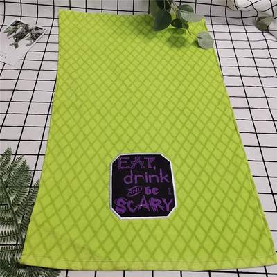 1vnt., 39x64 cm moliūgo kaukolė, spausdinta Helovino vakarėlio dovana, medvilninė valymo šluostė virtuvės rankšluostis