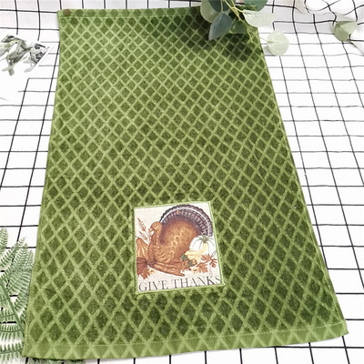 1vnt., 39x64 cm moliūgo kaukolė, spausdinta Helovino vakarėlio dovana, medvilninė valymo šluostė virtuvės rankšluostis