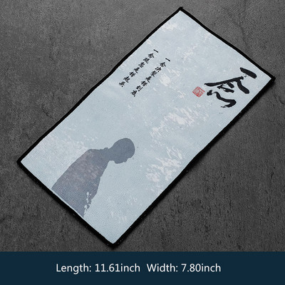 29x19cm ķīniešu profesionāla lupata krāsots biezs tējas dvielis, īpaši uzsūcošs augstas klases tējas tīrīšanas salvešu komplekts, krūzes paklājiņa piederumi