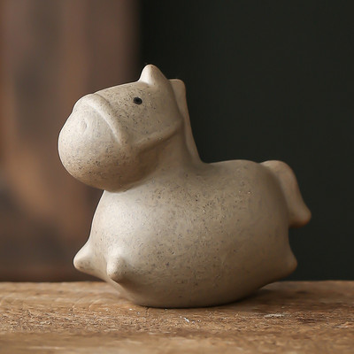 12 Dekoráció Kínai kisállat Kis agyag Kiegészítők Tea Boutique Tea Lila Ujjbegy Kézműves Otthon Figura Tea Zodiákus Dísz Kisállat