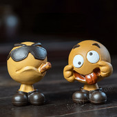 1PC Boutique Doll Tea Mājdzīvnieku rotājumi Lucky Cat Tea Mājdzīvnieks var pacelt tēju, lai piesaistītu bagātību tējas komplekta piederumi