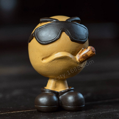 1PC Boutique Doll Tea Mājdzīvnieku rotājumi Lucky Cat Tea Mājdzīvnieks var pacelt tēju, lai piesaistītu bagātību tējas komplekta piederumi