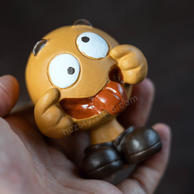 1PC Boutique Doll Tea Mājdzīvnieku rotājumi Lucky Cat Tea Mājdzīvnieks var pacelt tēju, lai piesaistītu bagātību tējas komplekta piederumi